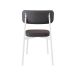 Conjunto com 2 Cadeiras Alloa Polipropileno Grafite e Preto