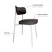 Conjunto com 2 Cadeiras Alloa Polipropileno Grafite e Preto