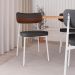 Conjunto com 2 Cadeiras Alloa Polipropileno Grafite e Whisky