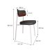 Conjunto com 2 Cadeiras Alloa Polipropileno Grafite e Whisky