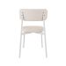 Conjunto com 2 Cadeiras Alloa Polipropileno Palha e Branco