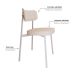 Conjunto com 2 Cadeiras Alloa Polipropileno Palha e Branco