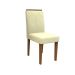 Conjunto com 2 Cadeiras Amanda Suede Animale Off White e Imbuia