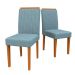 Conjunto com 2 Cadeiras Ana Suede Animale Azul e Ype