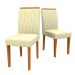 Conjunto com 2 Cadeiras Ana Suede Animale Off White e Ype