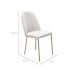 Conjunto com 2 Cadeiras Arcadia Linho Off White e Champagne
