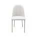 Conjunto com 2 Cadeiras Arcadia Linho Off White e Champagne