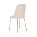 Conjunto com 2 Cadeiras Arcadia Linho Off White e Champagne