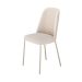 Conjunto com 2 Cadeiras Arcadia Linho Off White e Champagne