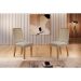 Conjunto com 2 Cadeiras Athenas Linho Bege e Imbuia