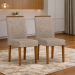 Conjunto com 2 Cadeiras Aurea Suede Marrom e Cinamomo