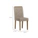 Conjunto com 2 Cadeiras Aurea Suede Marrom e Cinamomo