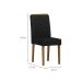 Conjunto com 2 Cadeiras Aurea Veludo Preto e Cinamomo