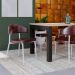 Conjunto com 2 Cadeiras Bless Café e Branca