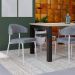 Conjunto com 2 Cadeiras Bless Cinza e Branca