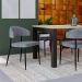Conjunto com 2 Cadeiras Bless Cinza e Preta