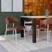 Conjunto com 2 Cadeiras Bless Whisky e Branca