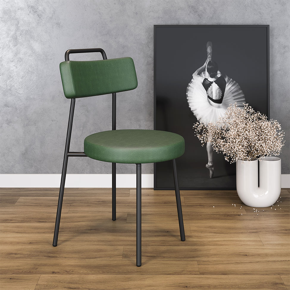 Conjunto com 2 Cadeiras Bock Verde Musgo