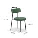 Conjunto com 2 Cadeiras Bock Verde Musgo