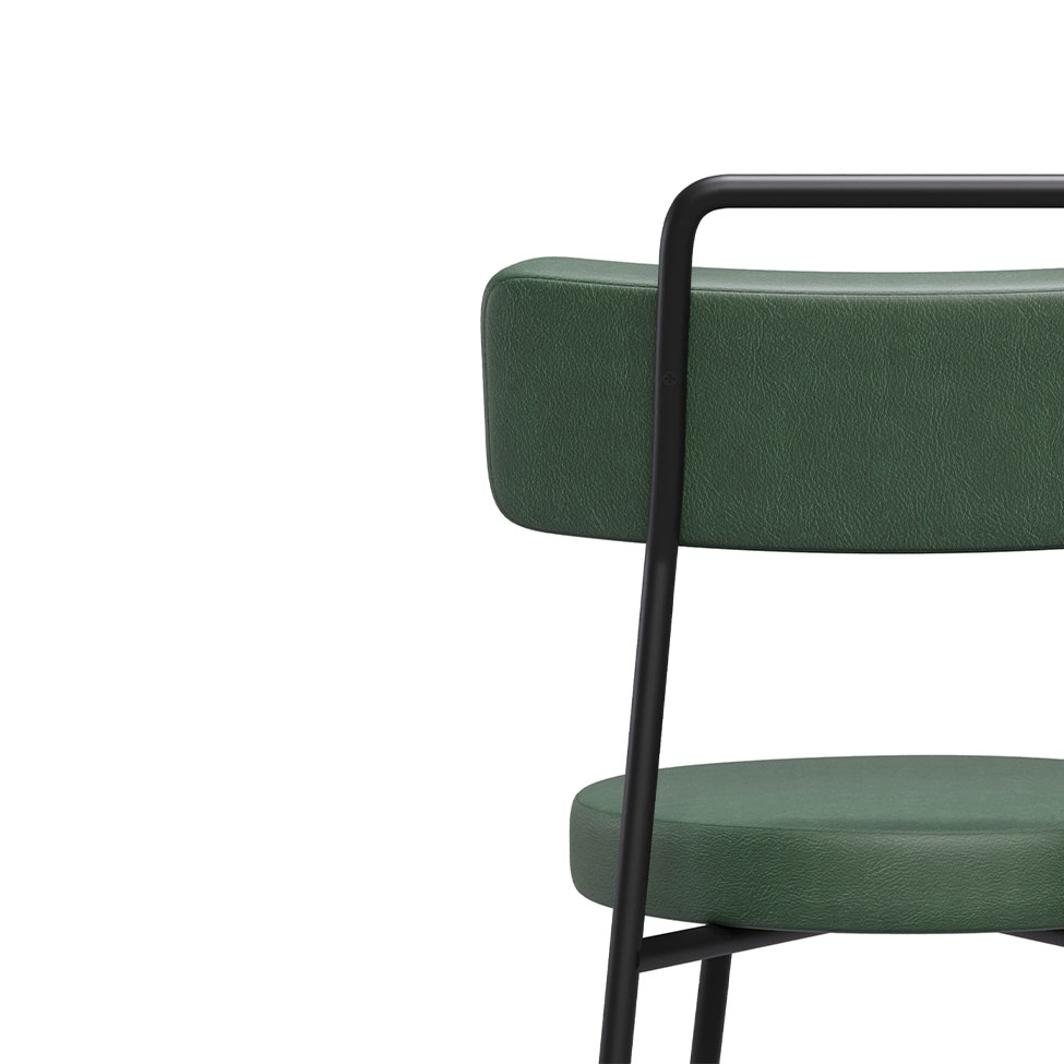 Conjunto com 2 Cadeiras Bock Verde Musgo