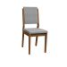 Conjunto com 2 Cadeiras Carol Linho Cinza e Imbuia