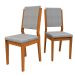 Conjunto com 2 Cadeiras Carol Linho Cinza e Ype