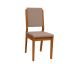 Conjunto com 2 Cadeiras Carol Revestimento Sintético Marrom Claro e Ype