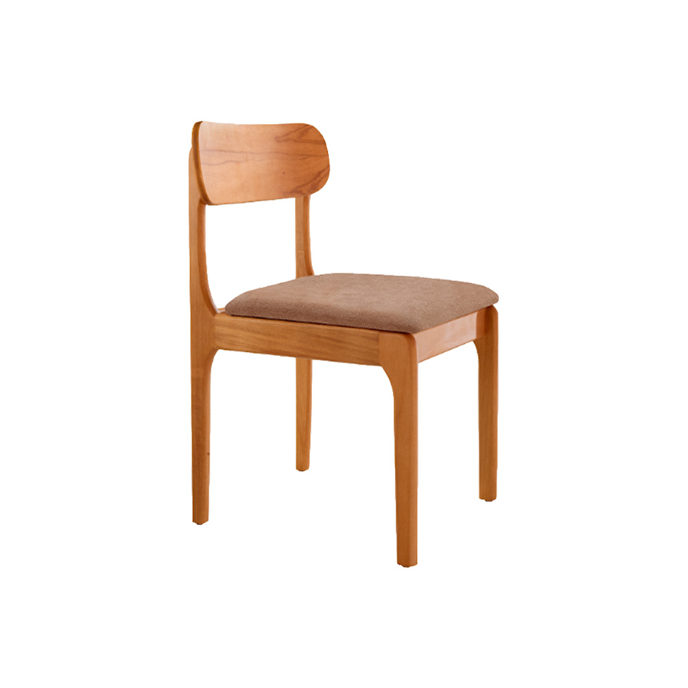 Conjunto com 2 Cadeiras Cecília Linho Atacama e Imbuia