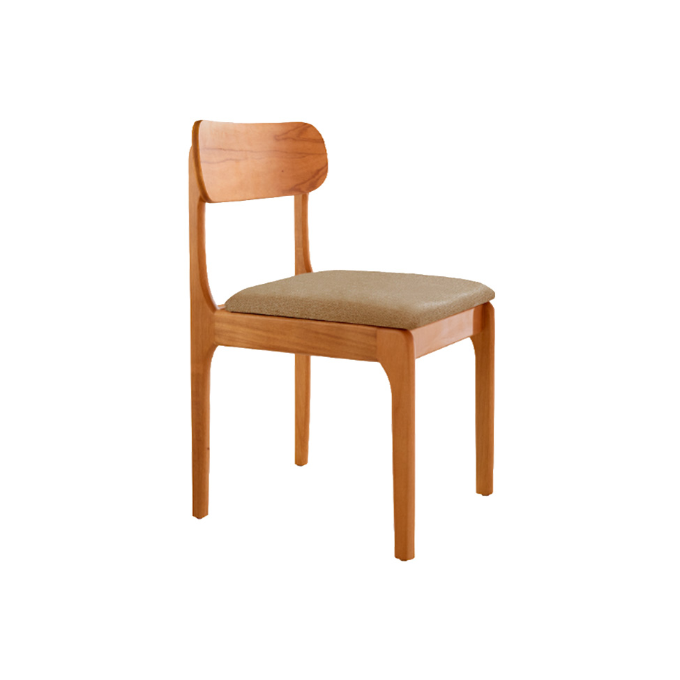 Conjunto com 2 Cadeiras Cecília Linho Âmbar e Imbuia