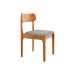 Conjunto com 2 Cadeiras Cecília Linho Quartzo e Imbuia