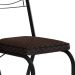 Conjunto com 2 Cadeiras Chipre Revestimento Sintético Cacau e Preto