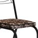 Conjunto com 2 Cadeiras Chipre Revestimento Sintético Palha e Preto
