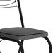 Conjunto com 2 Cadeiras Chipre Revestimento Sintético Platina e Preto