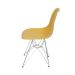 Conjunto com 2 Cadeiras DKR Eames Açafrão e Cromado