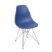 Conjunto com 2 Cadeiras DKR Eames Azul Marinho e Cromado