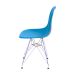 Conjunto com 2 Cadeiras DKR Eames Azul Petróleo e Cromado
