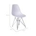 Conjunto com 2 Cadeiras DKR Eames Branco e Cromado