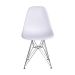 Conjunto com 2 Cadeiras DKR Eames Branco e Cromado