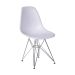 Conjunto com 2 Cadeiras DKR Eames Branco e Cromado