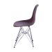Conjunto com 2 Cadeiras DKR Eames Café e Cromado