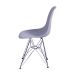 Conjunto com 2 Cadeiras DKR Eames Cinza e Cromado