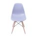 Conjunto com 2 Cadeiras DKR Eames Cinza e Madeira