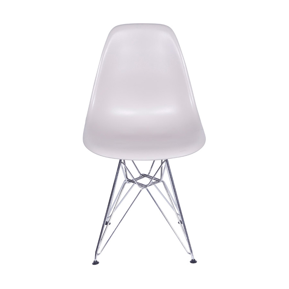 Conjunto com 2 Cadeiras DKR Eames Fendi e Cromado