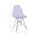 Conjunto com 2 Cadeiras DKR Eames Incolor e Cromado