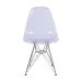 Conjunto com 2 Cadeiras DKR Eames Incolor e Cromado