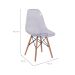 Conjunto com 2 Cadeiras DKR Eames Incolor e Madeira