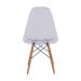 Conjunto com 2 Cadeiras DKR Eames Incolor e Madeira