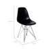 Conjunto com 2 Cadeiras DKR Eames Preto e Cromado