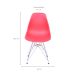 Conjunto com 2 Cadeiras DKR Eames Telha e Cromado