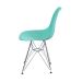 Conjunto com 2 Cadeiras DKR Eames Turquesa e Cromado